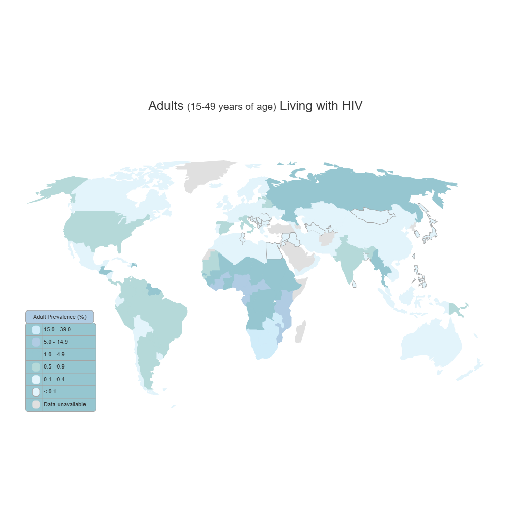 Example Image: HIV World Map