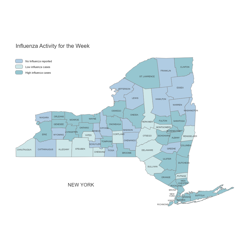 Example Image: Influenza Activity Week Map
