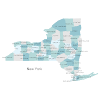 New York Counties Map