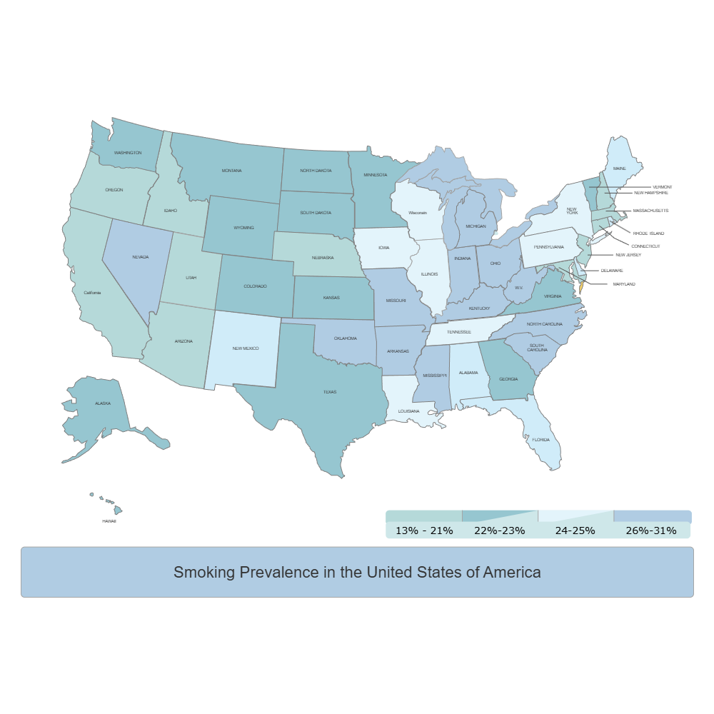 Example Image: Smoking in the USA Map