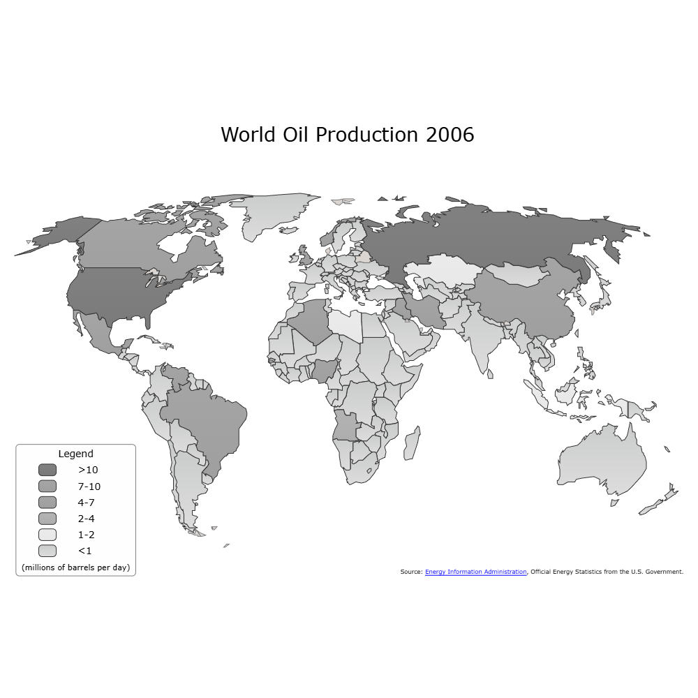 Example Image: World Oil Production Map