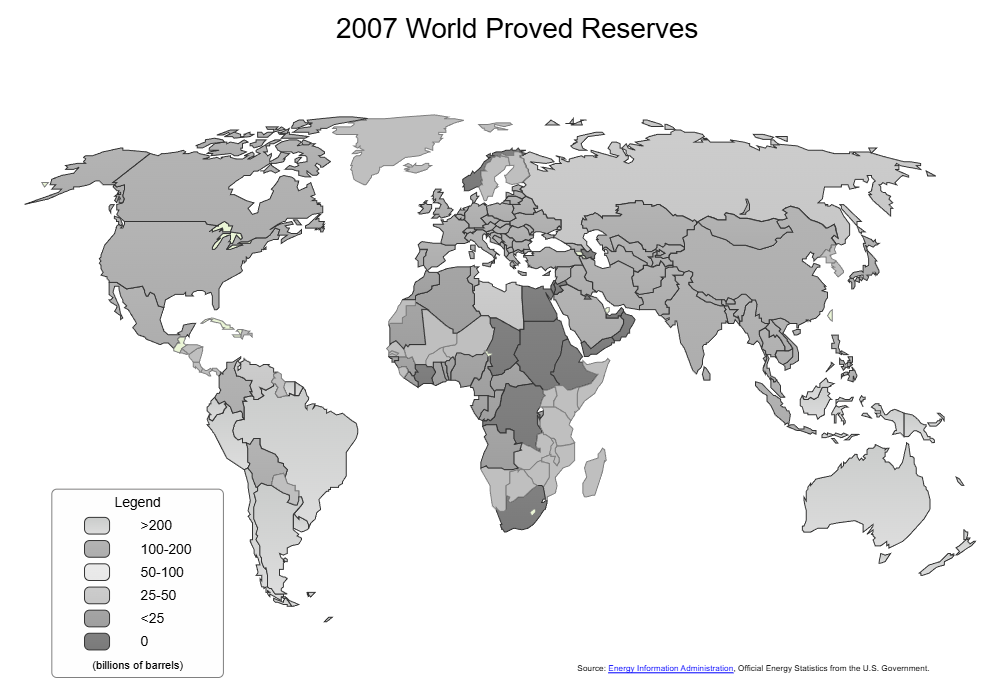 Example Image: World Proved Reserves Map