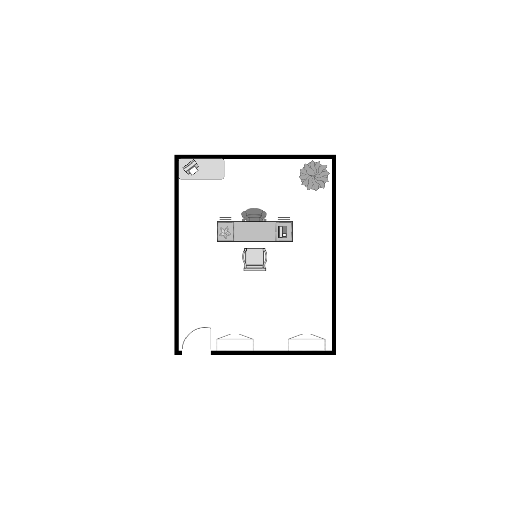 Example Image:  Office Floor Plan 12x15