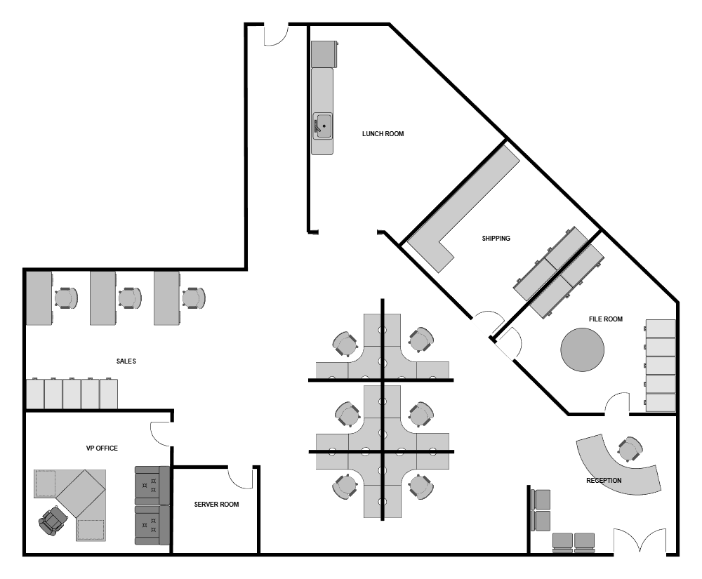 Example Image: Cubicle Floor Plan