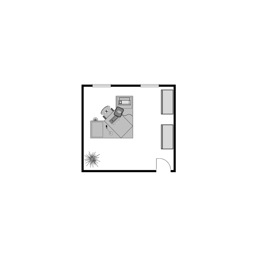 Example Image: Office Floor Plan 14x13