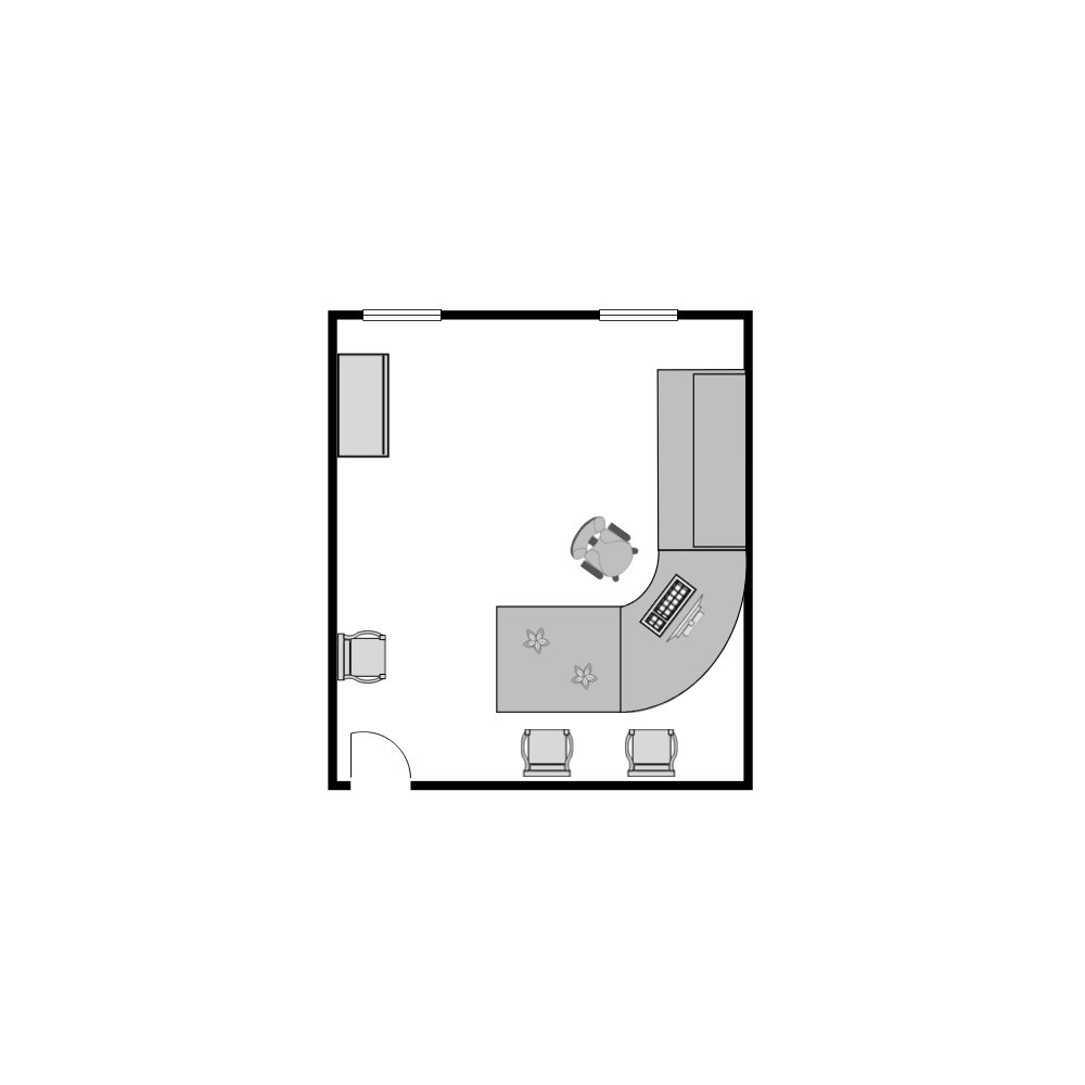 Example Image: Office Floor Plan 15x17