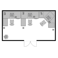 Office Floor Plan 20x11