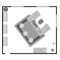 Office Floor Plan 23x20