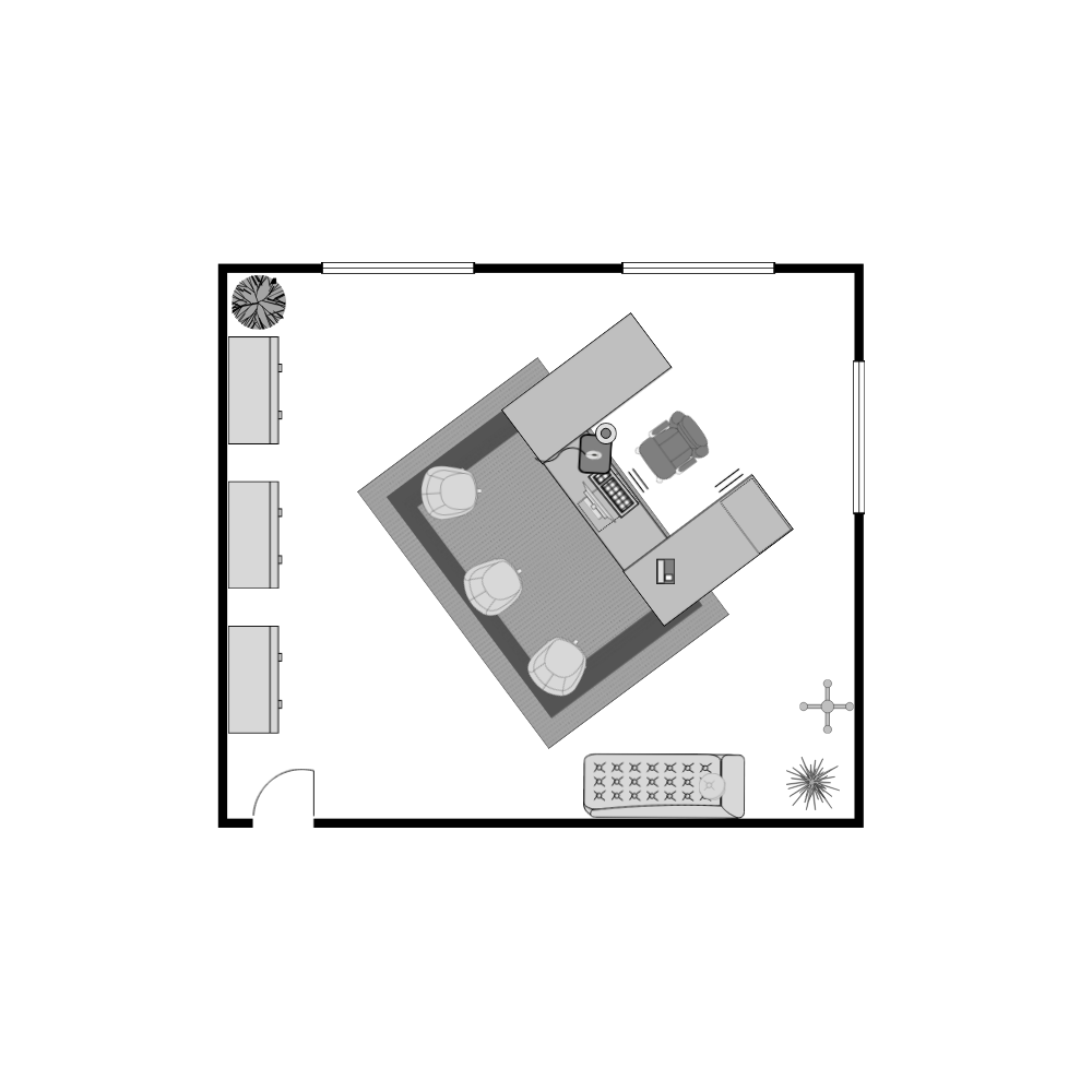 Example Image: Office Floor Plan 23x20