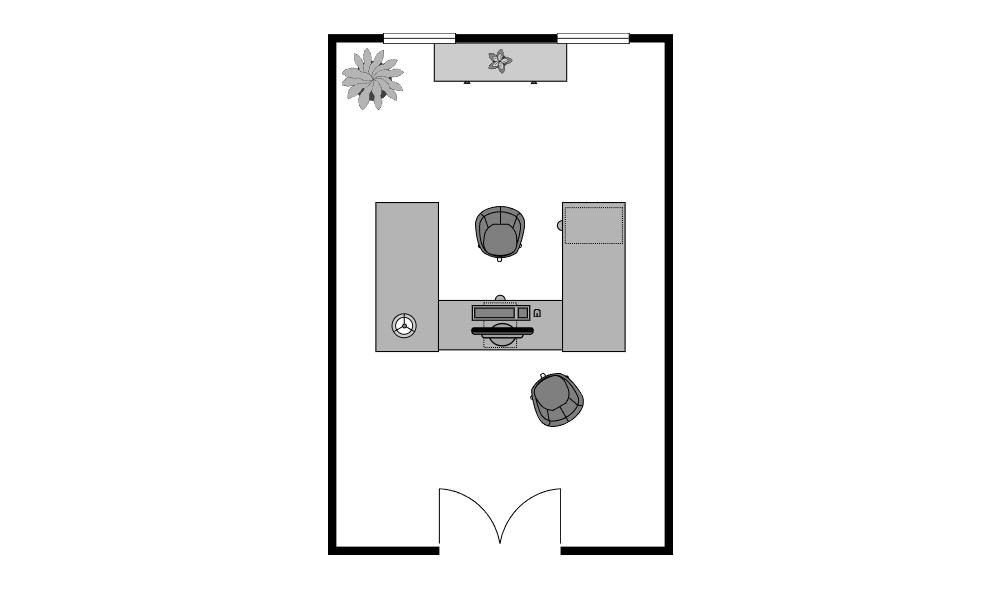 Example Image: Office Outline 13x20 