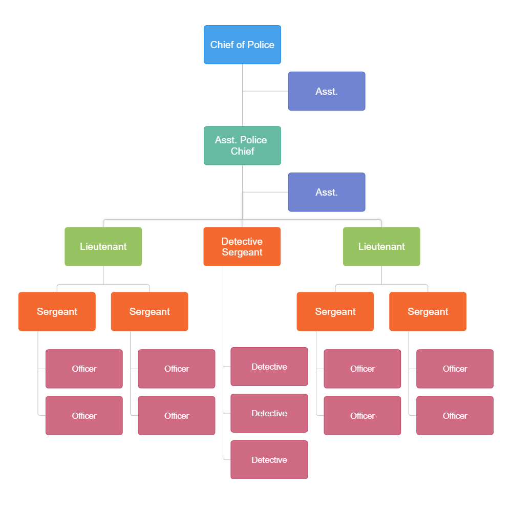 Example Image: Police Department Organizational Chart