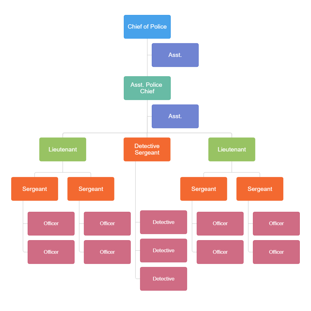 Example Image: Police Department Organizational Chart