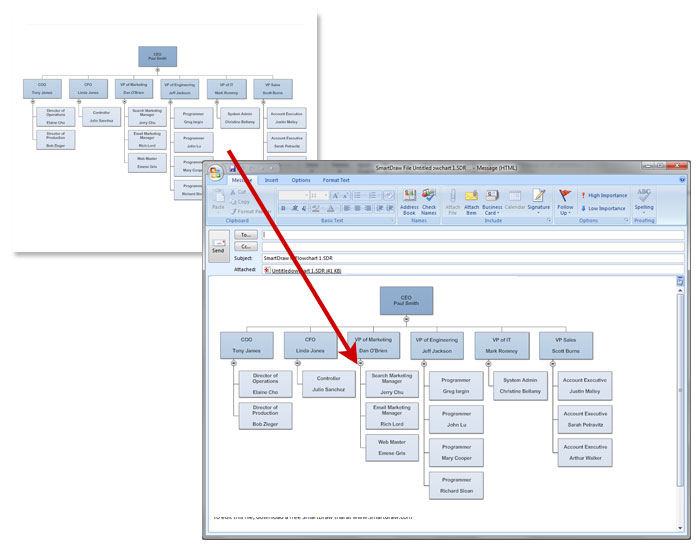 Transfer to Outlook