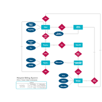 Peter Chen's Notation - Hospital Billing System