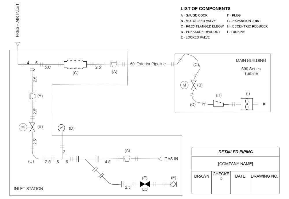 Example Image: Piping Diagram Example