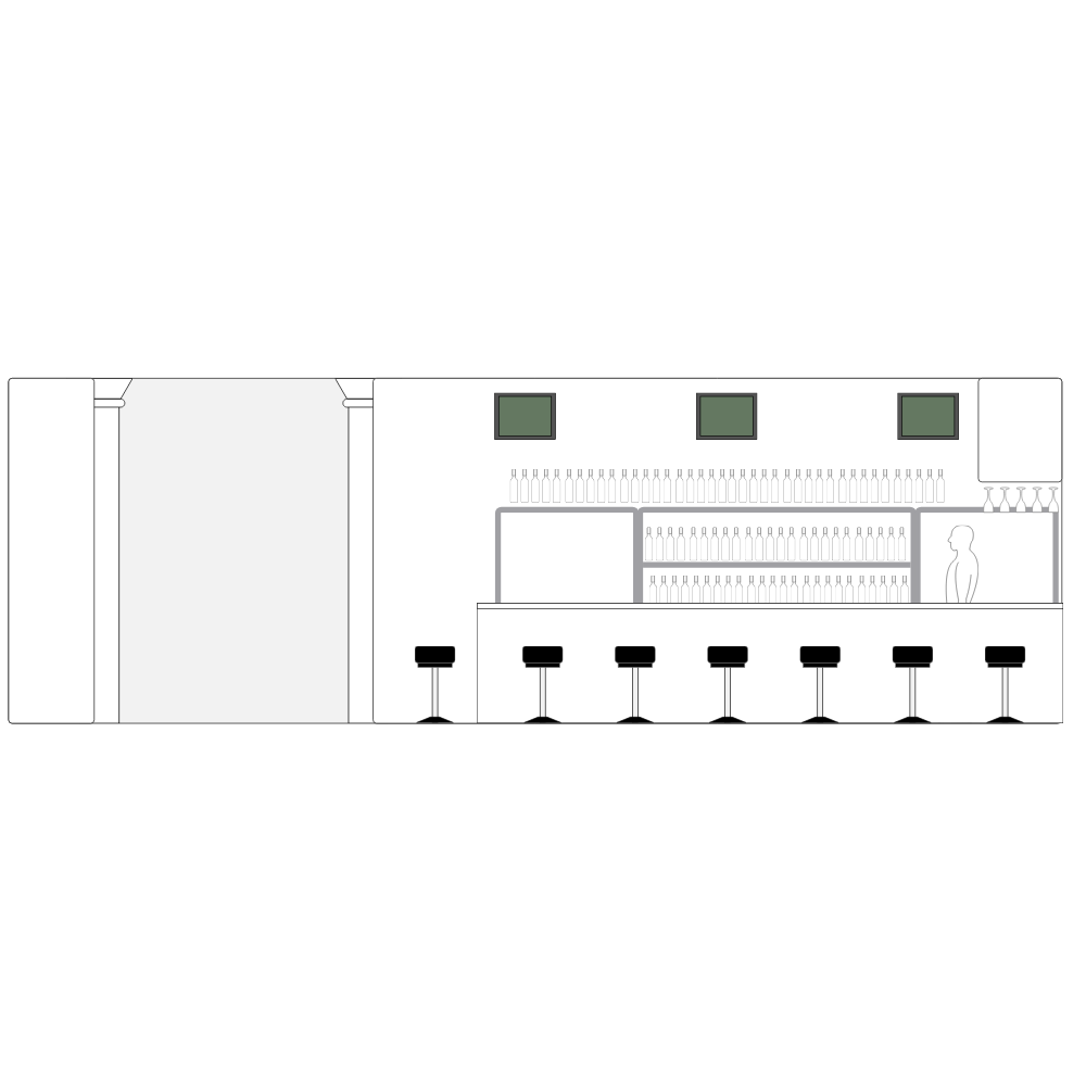 Example Image: Bar Elevation Plan