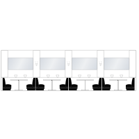 Booth Seating - Restaurant Elevation