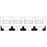 Booth Seating - Restaurant Elevation