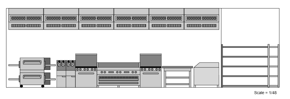 Example Image: Restaurant Elevation Plan - Kitchen