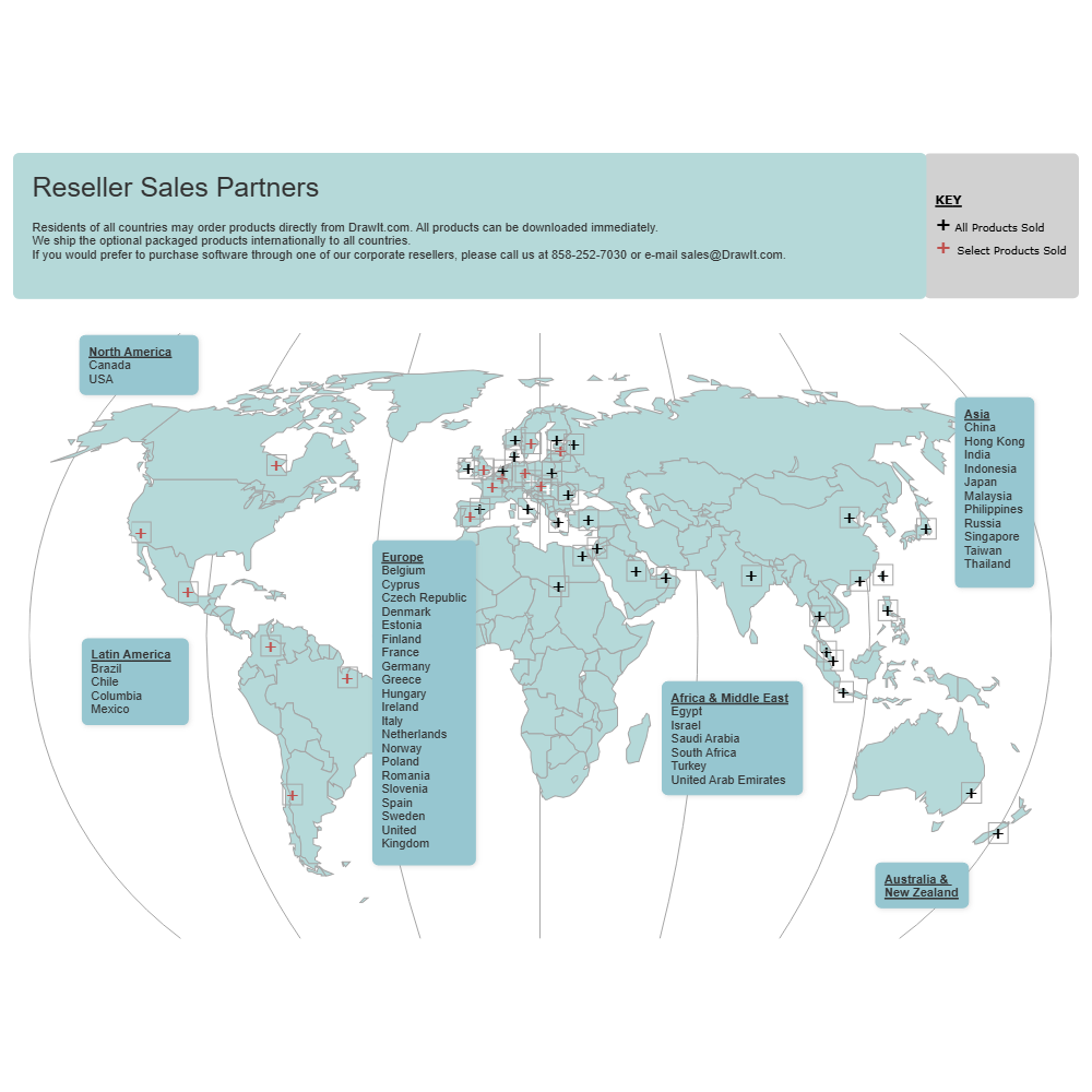 Example Image: Reseller Sales Map