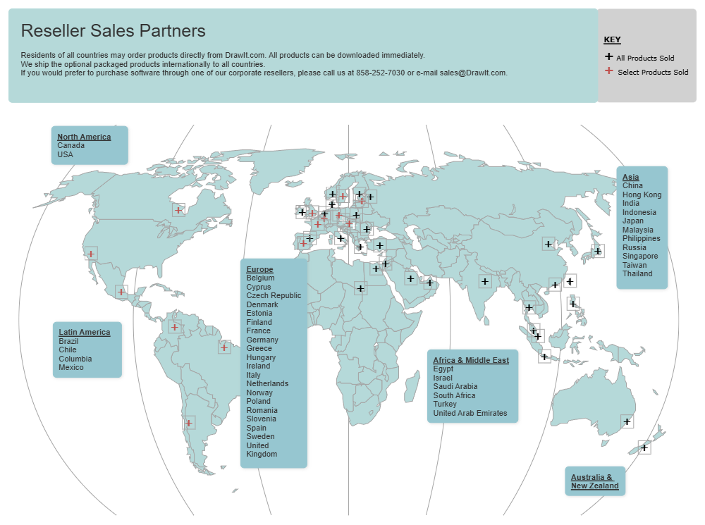 Example Image: Reseller Sales Map