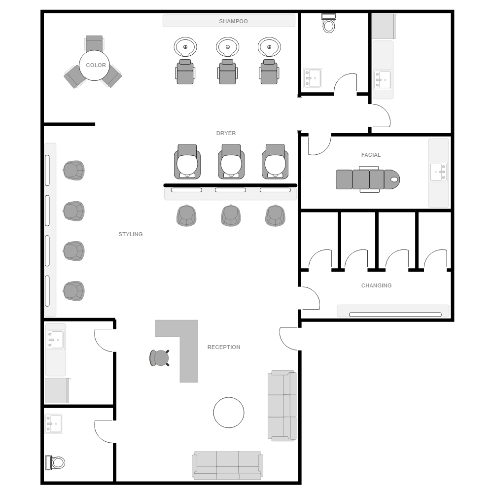 Example Image: Salon Floor Plan