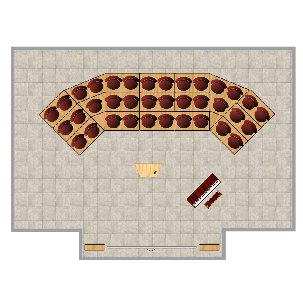 Example Image: Choir & Orchestra Room Plan