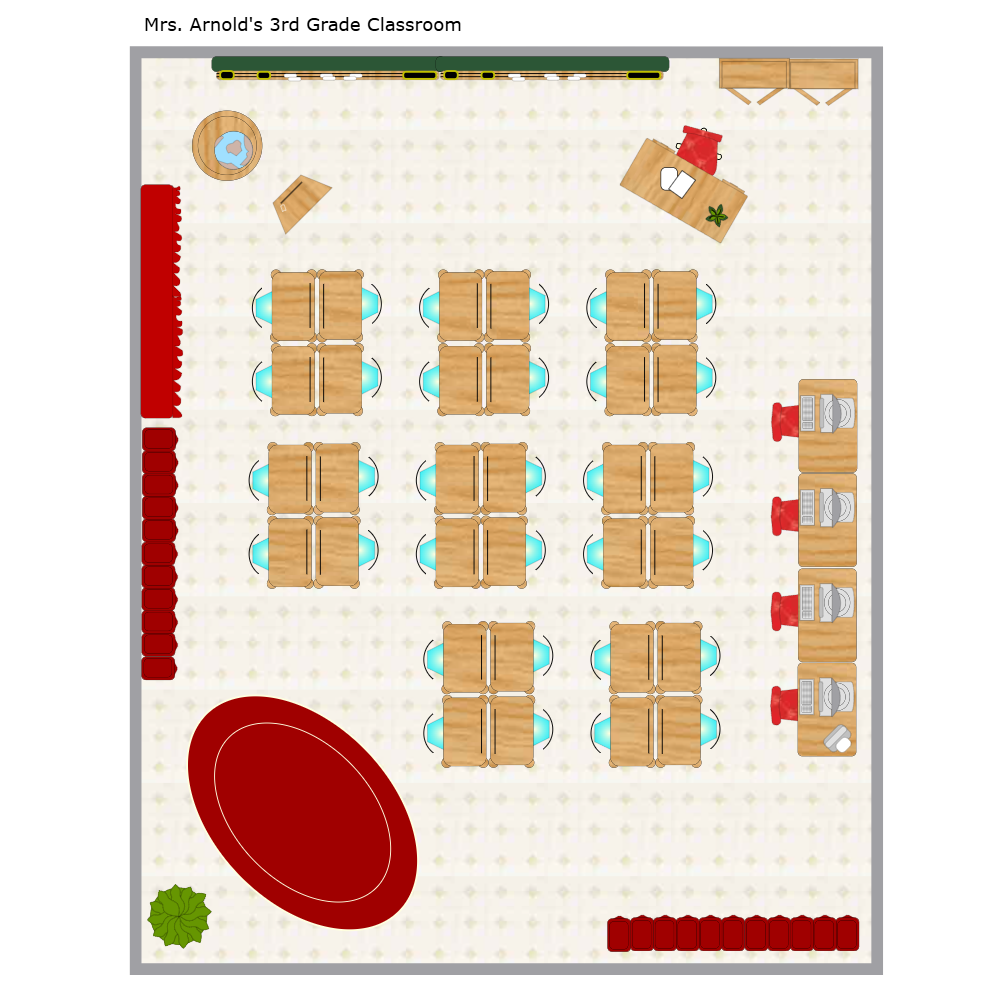 Example Image: Grade School Classroom Seating Chart