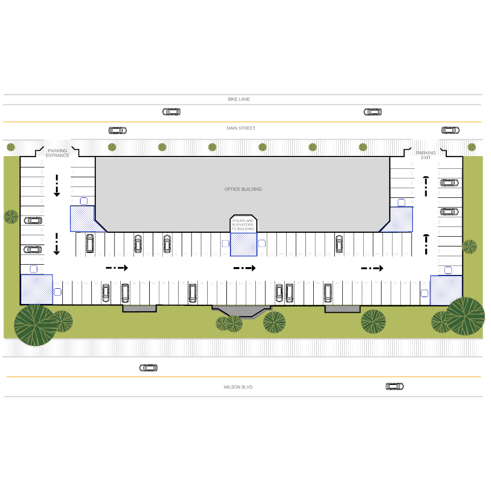 Example Image: Office Building Site Plan