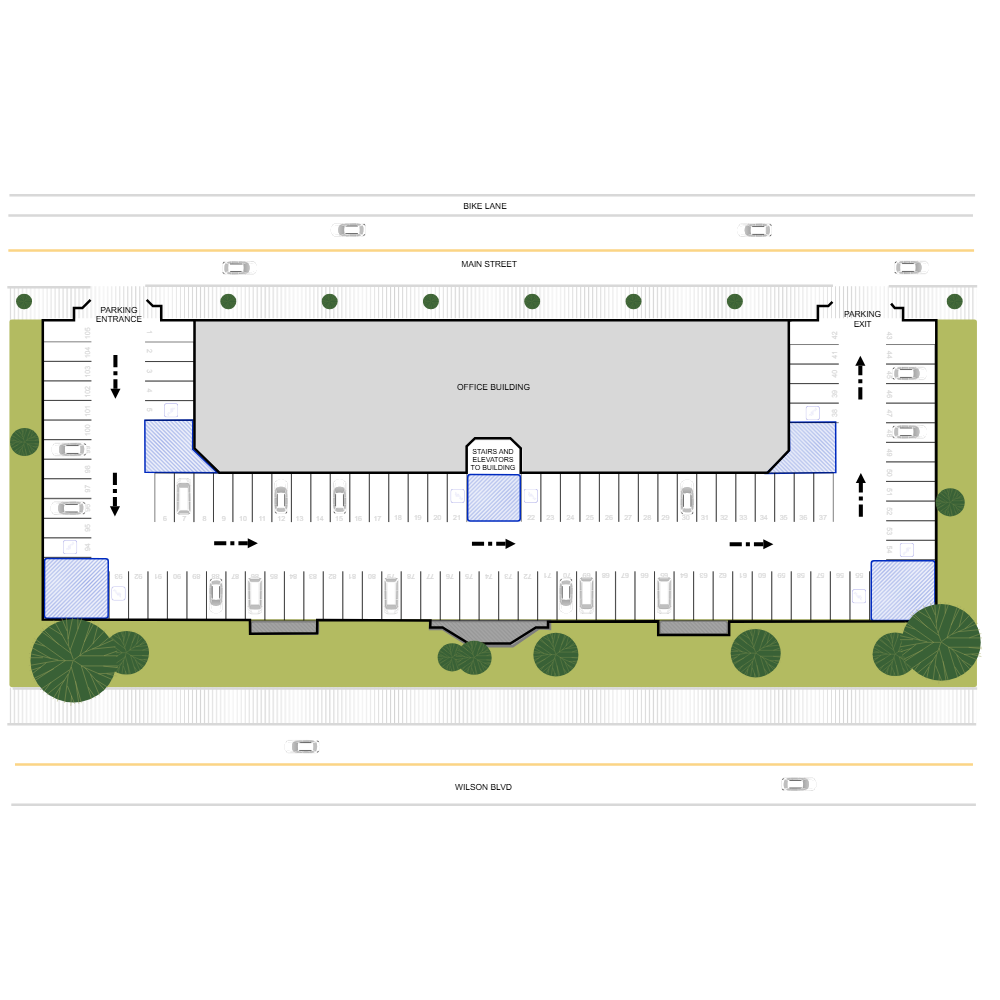 Example Image: Office Building Site Plan