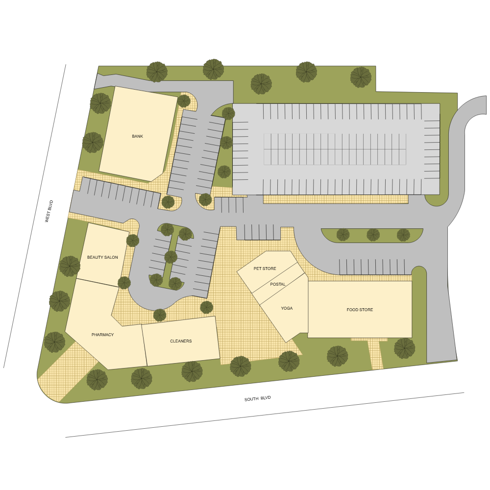 Example Image: Shopping Mall Site Plan