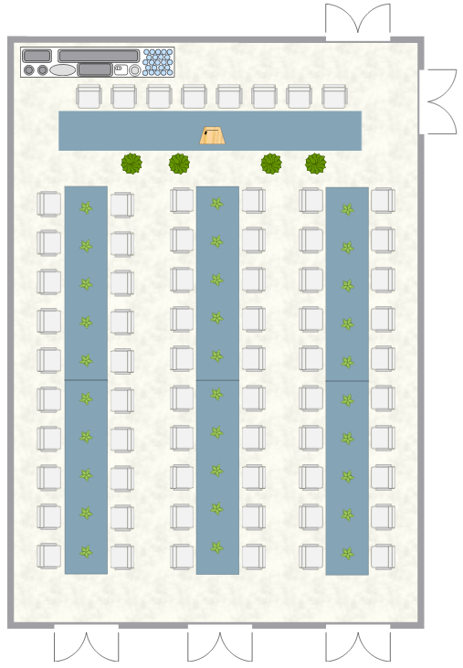 Banquet seating example