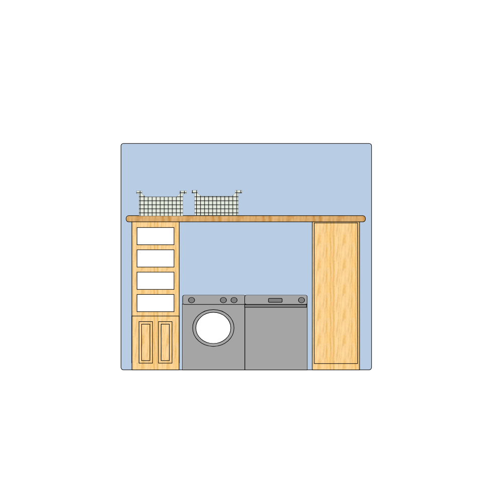 Example Image: Laundry Room Elevation Plan