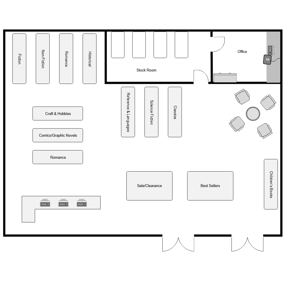 Example Image: Bookstore Layout
