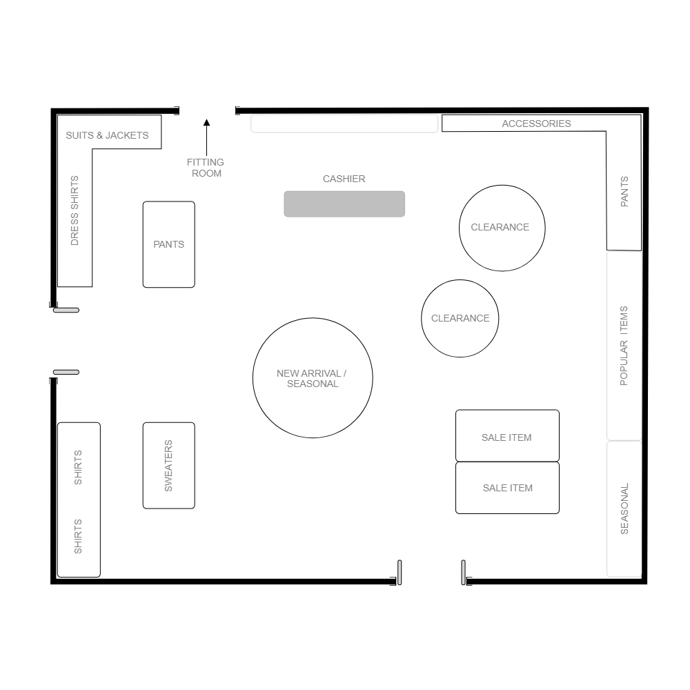 Example Image: Boutique Floor Plan