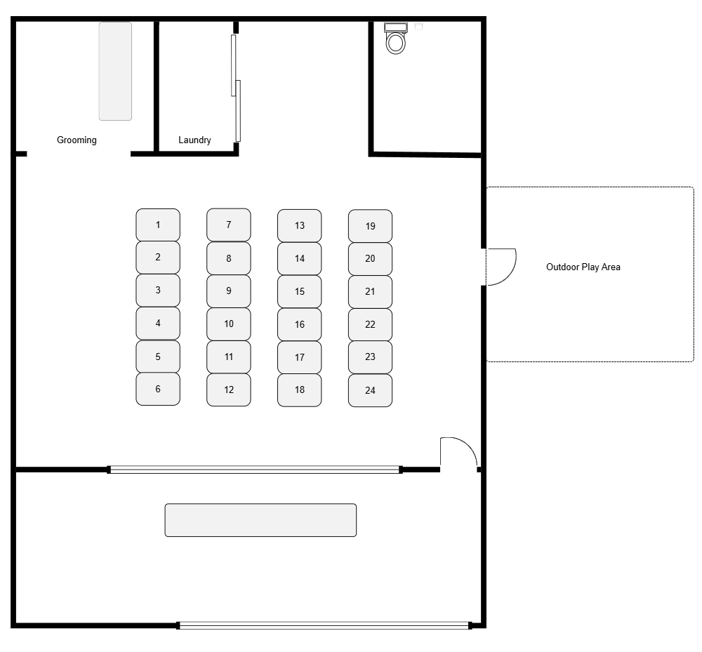 Example Image: Kennel Layout