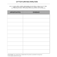 Opportunities Analysis