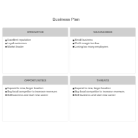 Business Plan - SWOT Diagram