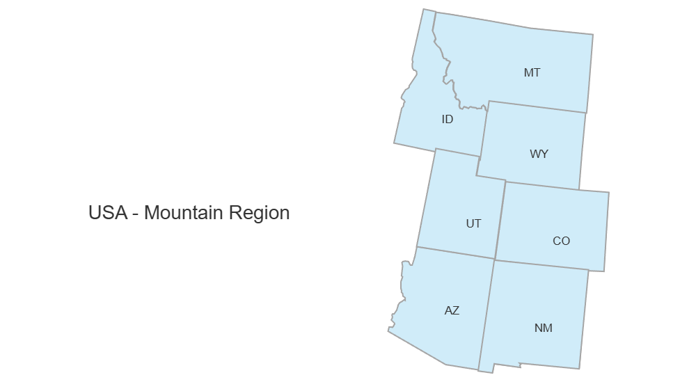 Example Image: USA Region - Mountain