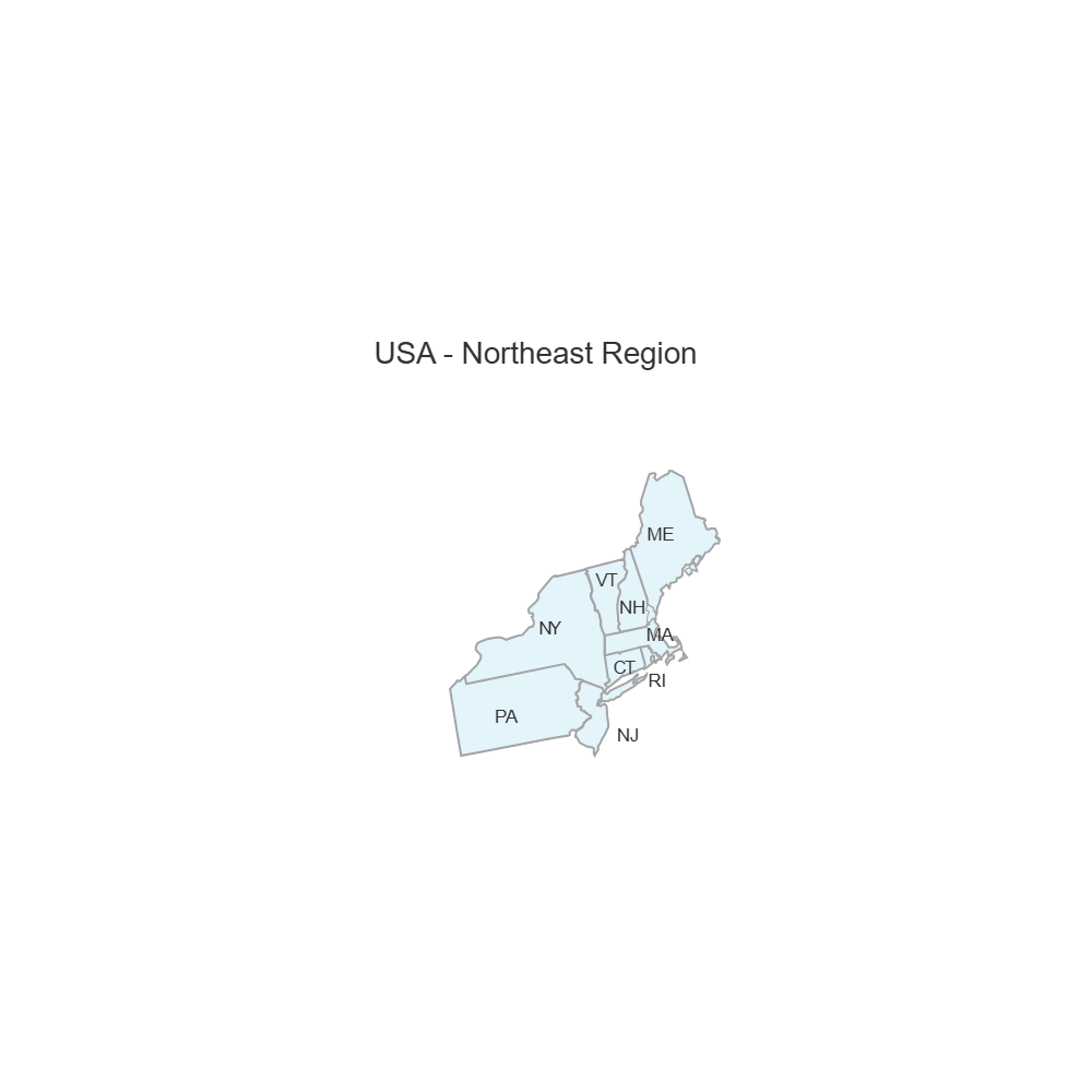 Example Image: USA Region - Northeast