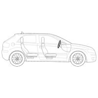2-Door Compact Car - 2 (Side View)