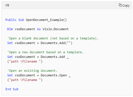 Visio API