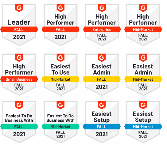 SmartDraw's G2 badges